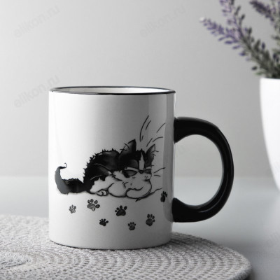Кружка керамика MILLIMI Озорные коты 300 мл 824-500-4
