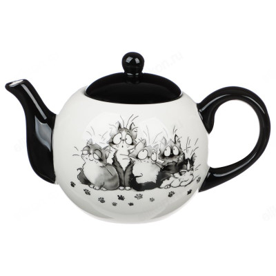 Чайник заварочный керамика MILLIMI Озорные коты 824-505-1