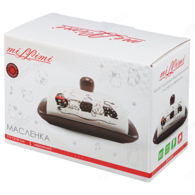 Масленка керамика MILLIMI Хвостатые друзья 824-648-2