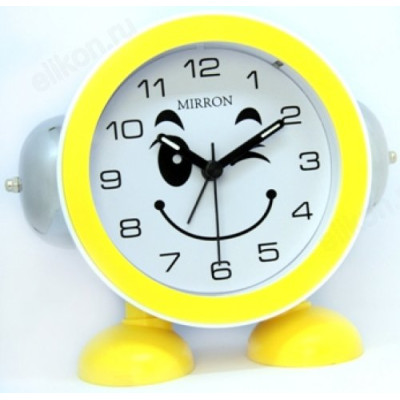 Будильник Mirron 2876, желтый