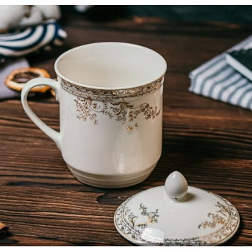 Кружка с крышкой MCC-005/033/051 330мЛ