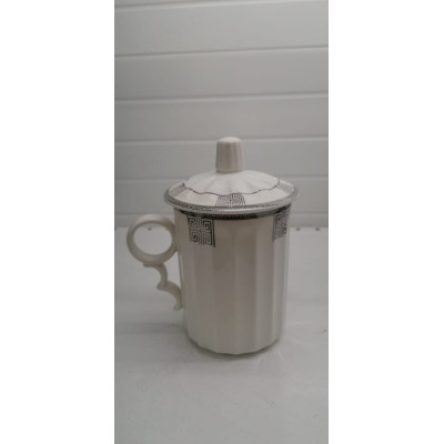 Кружка фарфор с крышкой МСС-005/034/014 340мЛ