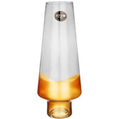 Ваза Modern gala 30см smoky/gold стекло 380-907