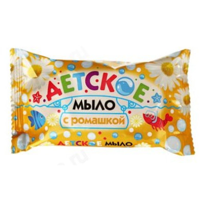 Мыло туалетное Детское ромашка 90г 927-057
