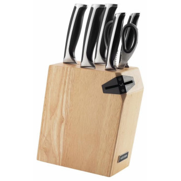 Набор ножей (7 предм, подставка с ножеточкой) серия URSA NADOBA 722616