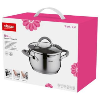 Кастрюля (2.5л, 18см) серия NITA NADOBA 726913-1