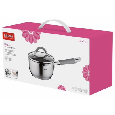 Ковш (1.7л, 16см, с крышкой) серия NITA NADOBA 726914-1