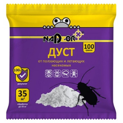 Дуст от ползающих насекомых DIH002H 100г NADZOR-1