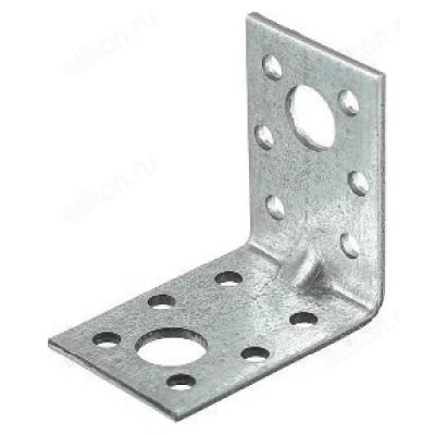 Уголок крепежный усиленный 50х50х35х2 мм 012309