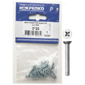Винт потай 3*20 оцинк " НАКРЕПКО" (20 шт) 102501