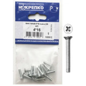 Винт потай 4*16 оцинк " НАКРЕПКО" (20 шт) 102512