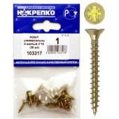 Шуруп универсальный желтый 4*16 " НАКРЕПКО" 103317