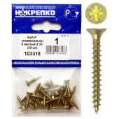 Шуруп универсальный желтый 4*20 " НАКРЕПКО" 103318