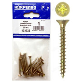 Шуруп универсальный желтый 4*40 " НАКРЕПКО" 103322