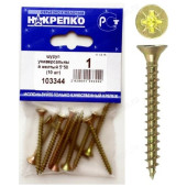 Шуруп универсальный желтый 5*50 " НАКРЕПКО" 103344