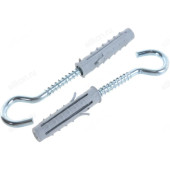 Шуруп-крюк 6*60 с дюбелем 10 " НАКРЕПКО" (2 шт) 103821