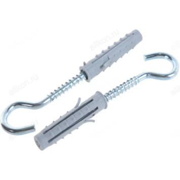 Шуруп-крюк 6*60 с дюбелем 10 " НАКРЕПКО" (2 шт) 103821