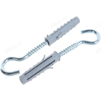 Шуруп-крюк 6*60 с дюбелем 10 " НАКРЕПКО" (2 шт) 103821