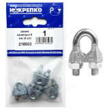Зажим канатный 6 мм " НАКРЕПКО" (4 шт) 218503