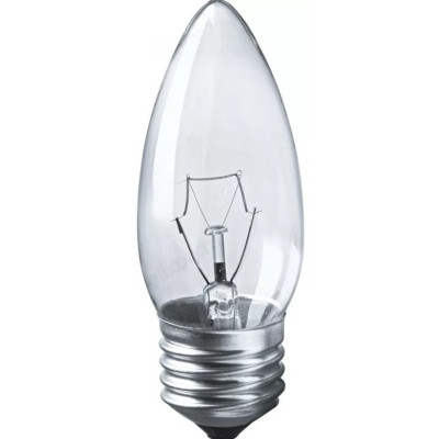 Лампа накаливания /свеча/ Navigator 94329 Nl-B-60W-Cl-E27-230V