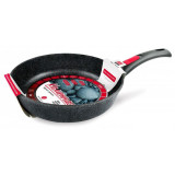 Сковорода литая НЕВА МЕТАЛЛ N18026 Каменная съемная ручка