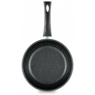 Сковорода ПОСУДА 20см 'Каменная' Черный гранит НЕВА МЕТАЛЛ 18120-3