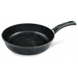 Сковорода ПОСУДА 26см 'Каменная' Черный гранит НЕВА МЕТАЛЛ 18126-1