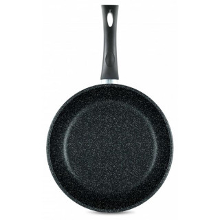 Сковорода ПОСУДА 26см 'Каменная' Черный гранит НЕВА МЕТАЛЛ 18126-2