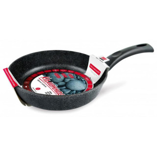 Сковорода ПОСУДА 26см 'Каменная' Черный гранит НЕВА МЕТАЛЛ 18126