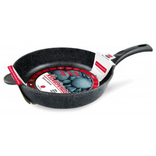 Сковорода ПОСУДА 28см 'Каменная' Черный гранит НЕВА МЕТАЛЛ 18128