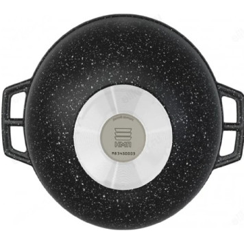 Казан НЕВА МЕТАЛЛ Каменная 186845сф 4.5л черный гранит-1