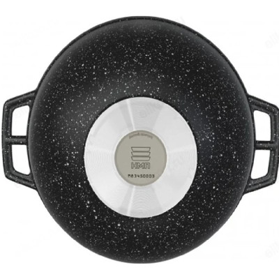 Казан НЕВА МЕТАЛЛ Каменная 186845сф 4.5л черный гранит-1