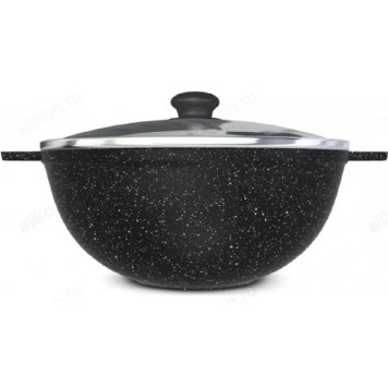 Казан НЕВА МЕТАЛЛ Каменная 186845сф 4.5л черный гранит-2