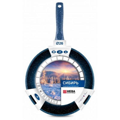 Сковорода НЕВА МЕТАЛЛ 2426 26см Сибирь-3