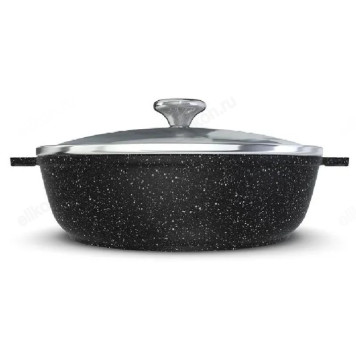 Сковорода-жаровня НЕВА МЕТАЛЛ NG6525 2,5л с крышкой