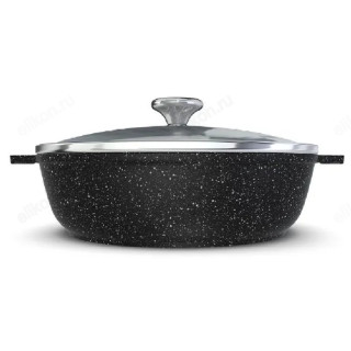 Сковорода-жаровня НЕВА МЕТАЛЛ NG6530 3л с крышкой