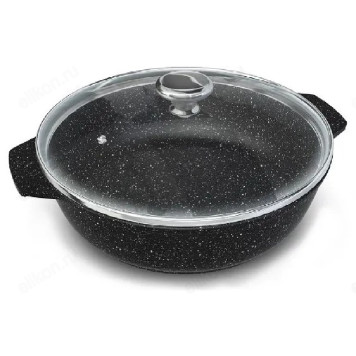 Сковорода-жаровня НЕВА МЕТАЛЛ NG6540 4л с крышкой-3