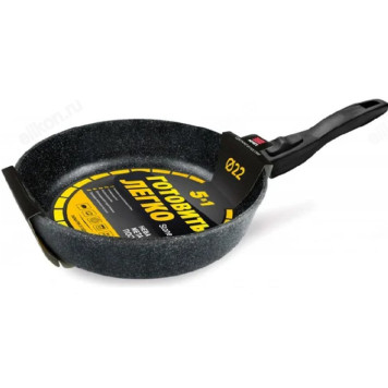 Сковорода НЕВА МЕТАЛЛ GL2022 22см Готовить легко-3