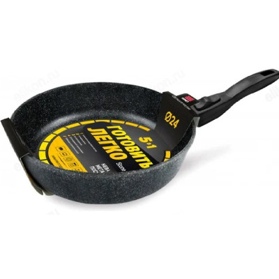 Сковорода НЕВА МЕТАЛЛ GL2024 24см Готовить легко-3