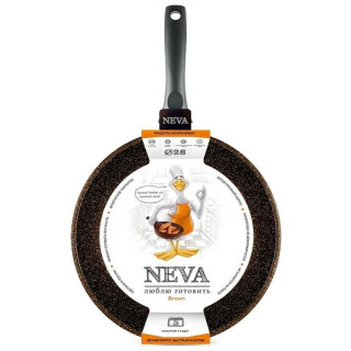 Сковорода ПОСУДА 28см 'Neva Granite Brown' НЕВА МЕТАЛЛ NGB 128
