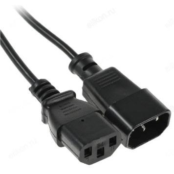 Кабель-удлинитель Ningbo AN23-1008 IEC C13 IEC C14 1.8м черный-1