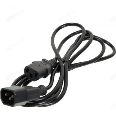 Кабель-удлинитель Ningbo AN23-1008 IEC C13 IEC C14 1.8м черный