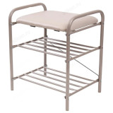 Банкетка 1 Б1-1/БЖ слоновая кость/бежевый металлик