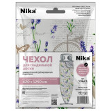 Чехол д/гладильной доски дублированный поролоном 1300х520 с лавандой НИКА ЧПД2/6