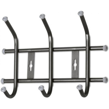 Вешалка настенная черный НИКА ВНТ3/Ч