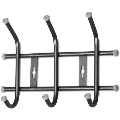 Вешалка настенная черный НИКА ВНТ3/Ч