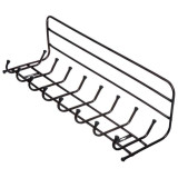 Вешалка настенная черный НИКА ВП8/Ч