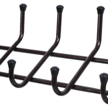 Вешалка настенная черный НИКА ВП8/Ч-1