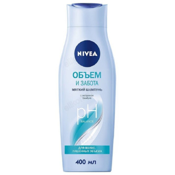 Шампунь для волос Nivea Объем и забота, для волос лишенных объема, 400 мл