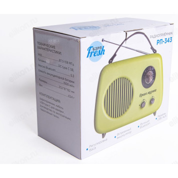 Радиоприемник "БЗРП Fresh РП-343" 10125 зеленый-5